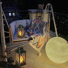 Solar Lanterns Outdoor Waterproof Garden Lanterns Large Flickering Flameless Candle Mission Lights for Table,Outdoor,Party ( 2 Packs)