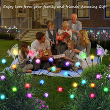 Fairy Firefly Solar Garden Lights, Outdoor Waterproof Decorative Lights (2Pack, Multi Color)