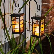Electronic Candle Solar Lights With Candlelight Flickering ,Lawn Pathway Yard Stake Lights