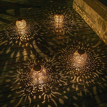 Outdoor Lantern Solar Night Light, Garden Party Romance Reflected Sun Moon Light