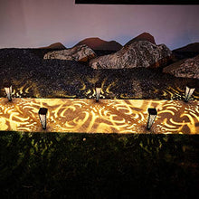 Garden Solar Pathway Stakes Lights,Rainproof Yard Lawn Atmosphere Lighting