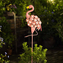 Cute Pink Flamingo Solar Light,Garden Decoration Ornaments Light Party Glowing Bird
