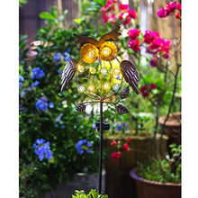 Creative Metal Owl Solar Lights Outdoor Garden Animal Decoration Night Light