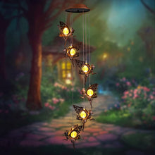 Solar Fairy Lights Outdoor Hanging Wind Chimes for Garden Patio Balcony