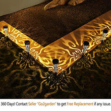 Garden Pretty Solar Stakes Lights,Lawn Courtyard Conical Insert Ground Reflected Light