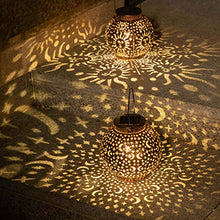Outdoor Lantern Solar Night Light, Garden Party Romance Reflected Sun Moon Light