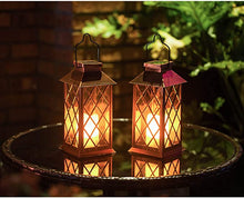 Creative Candlestick Solar Candle Lamp Outdoor Tent hanging lights Pastoral Lighting