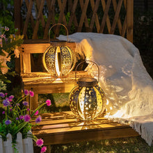 Sun Moon Pattern Projection Solar Lantern, Garden Courtyard Party Decoration Lights