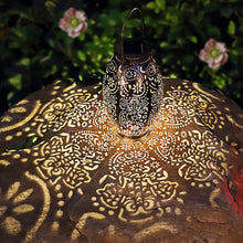 Garden Decoration Solar Outdoor Waterproof Lantern, Owl Projection Light Pattern