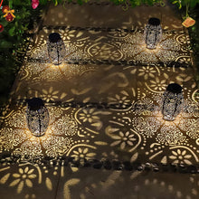 Garden Decoration Solar Outdoor Waterproof Lantern, Owl Projection Light Pattern