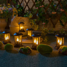 Garden Flickering Solar Candles Lights Decorative Lantern Stake Candlelight