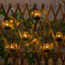 Garden Flickering Solar Candles Lights Decorative Lantern Stake Candlelight