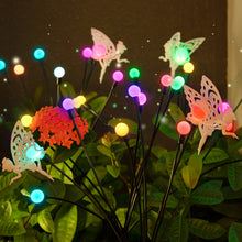 Fairy Firefly Solar Garden Lights, Outdoor Waterproof Decorative Lights (2Pack, Multi Color)