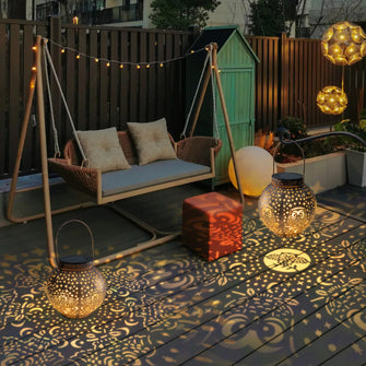 Cute Owl Garden Solar Light,Outdoor Waterproof Hanging Lanterns