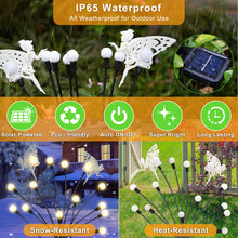 Fairy Solar Firefly Garden Lights, Outdoor Waterproof Decorative Lights  (2Pack, Warm White)