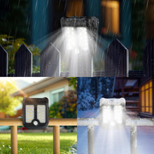 Small Solar Lights for Chain Link Fence Outdoor Motion Sensor Clip on Solar Lights for Garden Gate Deck Step Patio Camping 4 Pack
