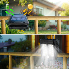 Small Solar Lights for Chain Link Fence, Outdoor Motion Sensor Clip-on Solar Lights for Garden, Gate, Deck, Step, Patio, Camping, Waterproof, 2 Pack