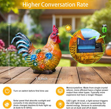 TAKE ME Gardening Gifts Chicken Decor for Mom Garden Decor Solar Light Rooster Decor for Women Mom Grandma Birthday Gifts for Chicken Lovers