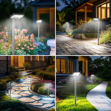 Solar Motion Lights Outdoor Waterproof 92 LEDs Bright Pathway Lights with Adjustable Angle & 3 Modes for Walkway, Driveway, Sidewalk, Garden, Yard, Patio, Landscaping (2 Pack)