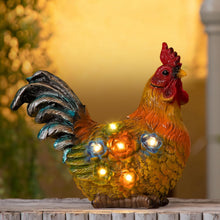 TAKE ME Gardening Gifts Chicken Decor for Mom Garden Decor Solar Light Rooster Decor for Women Mom Grandma Birthday Gifts for Chicken Lovers