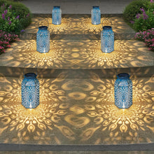 Solar Lanterns Outdoor Waterproof Peacock Garden Gifts Women Mom, Big Solar Lights, Garden Decor, Yard Art, Outside Birthday, Mothers' Day Birthday Gifts Grandma Grandpa(2Pack, Blue Gold