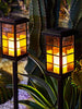 Electronic Candle Solar Lights With Candlelight Flickering ,Lawn Pathway Yard Stake Lights