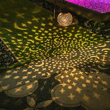 Outdoor Lantern Solar Night Light, Garden Party Romance Reflected Sun Moon Light