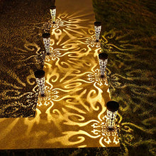 Garden Pretty Solar Stakes Lights,Lawn Courtyard Conical Insert Ground Reflected Light