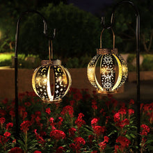 Sun Moon Pattern Projection Solar Lantern, Garden Courtyard Party Decoration Lights
