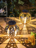 Outdoor Garden Waterproof Lantern Solar Light, Christmas Romantic Star Moon Sun Mapping Light