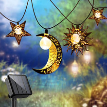 Take Me Stars Moon Sun Romantic String Lights,Outdoor Party Garden Wedding Decoration Lights