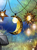 Take Me Stars Moon Sun Romantic String Lights,Outdoor Party Garden Wedding Decoration Lights