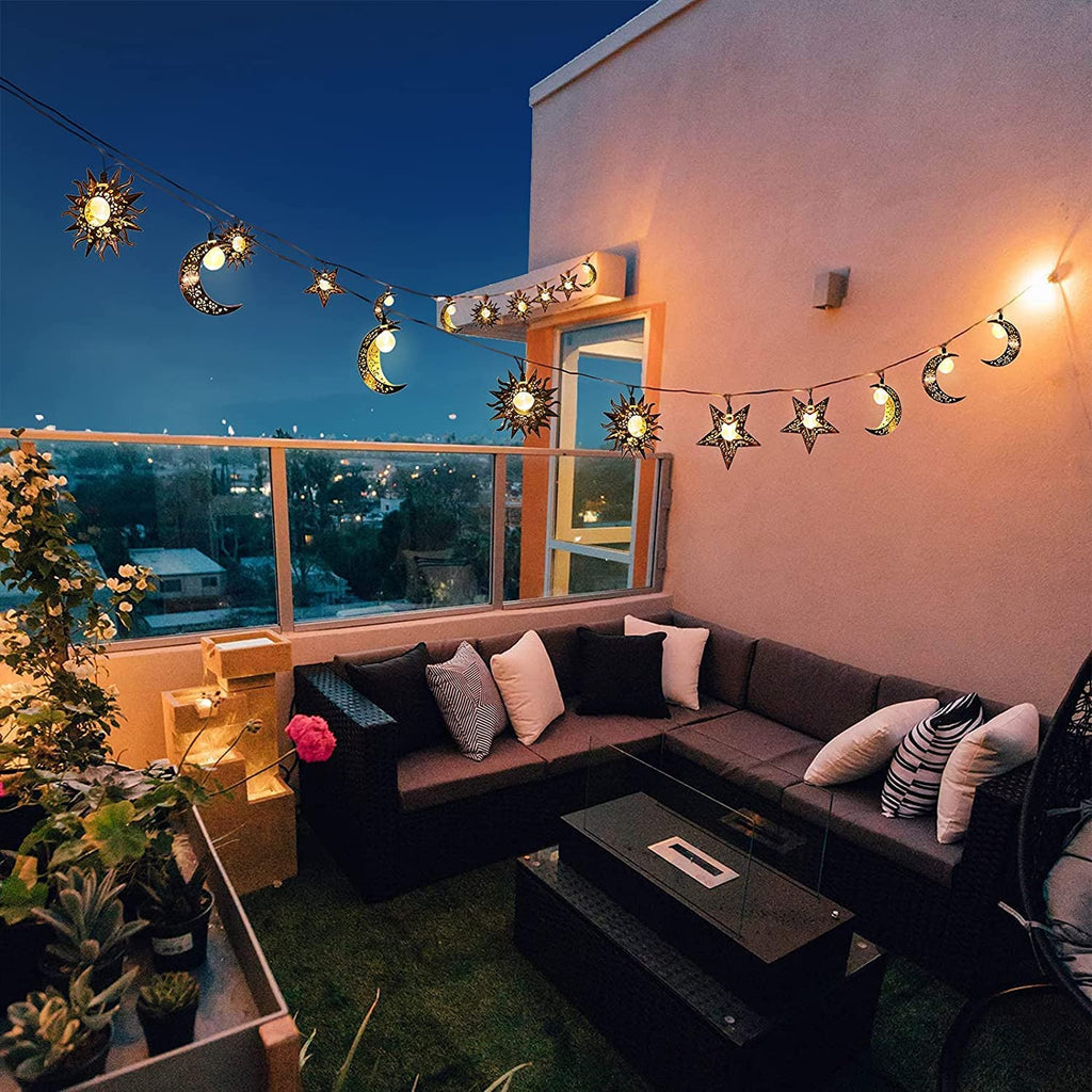 Sun String Lights Plug In Take Me Stars Moon Sun Romantic String Lights,Outdoor Party Garden Wed ...