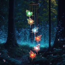 Solar Wind Chimes with Changing Color Fairy Lights for Outside Garden, Patio, Balcony