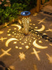 Solar Garden Lights Outdoor Decorative Stake Lights With Moon Star Pattern