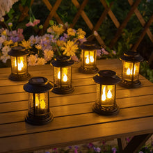 Garden Flickering Solar Candles Lights Decorative Lantern Stake Candlelight
