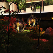Outdoor Garden Waterproof Lantern Solar Light, Christmas Romantic Star Moon Sun Mapping Light