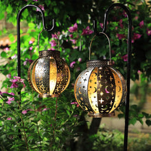 Outdoor Garden Waterproof Lantern Solar Light, Christmas Romantic Star Moon Sun Mapping Light