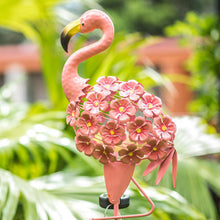 Pink Flamingo Yard Decorations Solar Lights,Waterproof LED Animal Lights For Garden