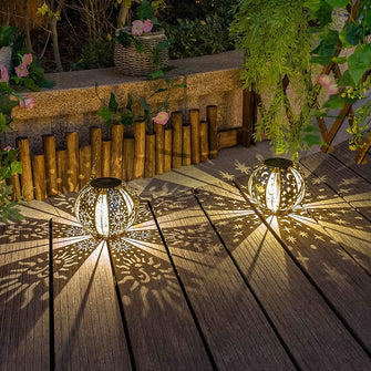Sun Stars Moon Light Solar Lantern,Outdoor Garden Waterproof Projection Lights