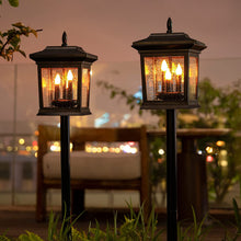 Takeme Garden Courtyard Flame Flickering Solar Light, Romantic Candlelight Good Idea