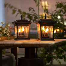 Takeme Garden Courtyard Flame Flickering Solar Light, Romantic Candlelight Good Idea