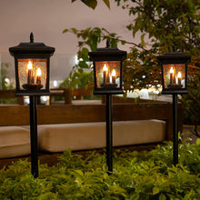 Takeme Garden Courtyard Flame Flickering Solar Light, Romantic Candlelight Good Idea