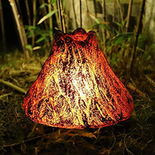 Volcano Burning Scenes Solar Lights,Desktop Decorative Lights