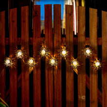Creative Solar Sun String Lights, Outdoor Night Party Garden Decoration Warm Lights